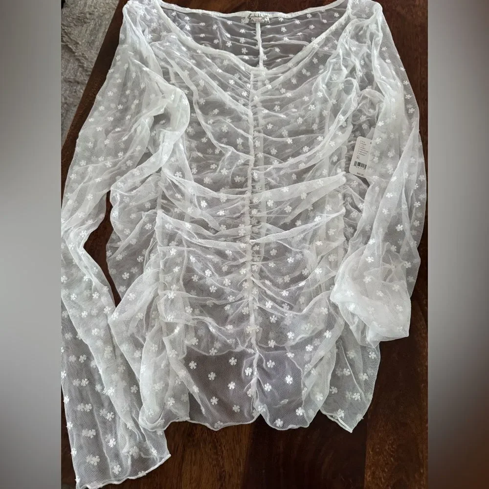 Free People Most Likely Layering Top in Ivory